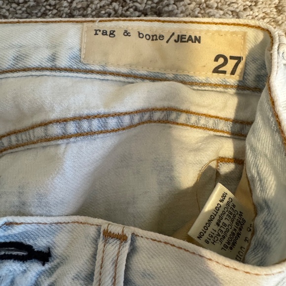 Rag & bone Rebel bleached distressed boyfriend jean size 27 - Picture 6 of 6